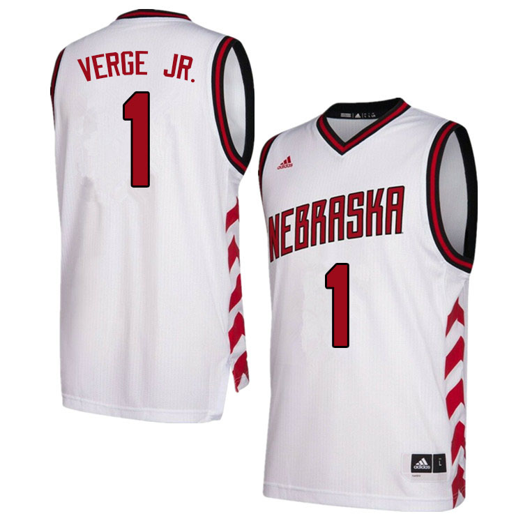 Men #1 Alonzo Verge Jr. Nebraska Cornhuskers College Basketball Jerseys Sale-Hardwood - Click Image to Close
